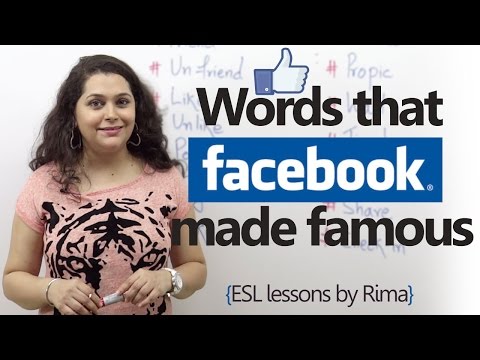 Spoken English words that Facebook made famous. (Facebook Vocabulary)