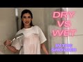 💦 [4K] Wet vs Dry Clothing Experiment: Try on Haul 💦