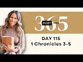 Day 115 1 Chronicles 3-5 | Daily One Year Bible Study | Audio Bible Reading with Commentary