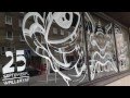Wallery s street art activist evers painting restaurant windows