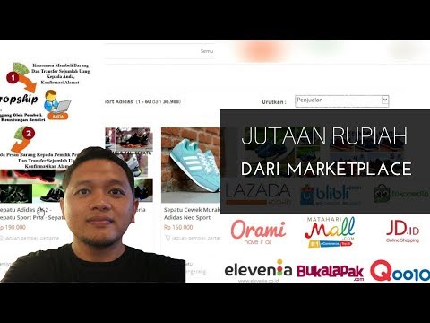 Download Rahasia jutaan rupiah dari marketplace cara dropship tokopedia shopee free