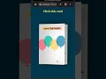 birthday 🎉💐 wishes card project using HTML and CSS. #html #css #birthdaycelebration  #shorts