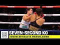 WOW! Seniesa Estrada KOs Miranda Adkins In SEVEN Seconds