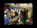 Thousands of people reenact a 15th century battle