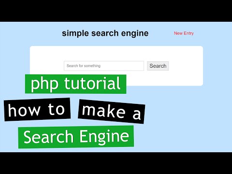 PHP Tutorial: Make a Search Engine (2/2)
