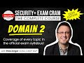 CompTIA Security+ Exam Cram - DOMAIN 2 COMPLETE (SY0-701)