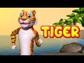 Tiger Song | Animal Rhymes and Dance for Children | Infobells