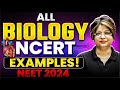 Complete BIOLOGY NCERT - EXAMPLES in ONE SHOT⚡️ NEET 2024
