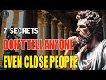 TOP 7 Secrets You Shouldn't Share with Anyone | What Your Father Forgot To Teach You