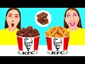 Real Food vs Chocolate Food Challenge #2 by PaRaRa Challenge