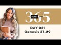 Day 021 Genesis 27-29 | Daily One Year Bible Study | Audio Bible Reading with Commentary