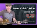 How to play Sweet Child O Mine | Slash's Second Solo #JGTRSweetChild