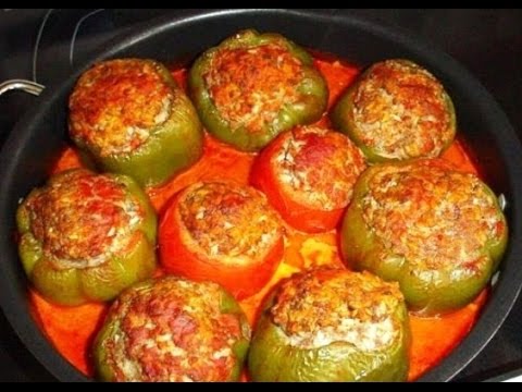 Как сделать фаршированный перец с рисом и фаршем 1