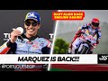 Marc Marquez FIRST PODIUM with Ducati in Portuguese GP | Happy Reaction by Marquez!