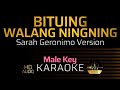 BITUING WALANG NINGNING - Sarah Geronimo Version | KARAOKE - Male Key