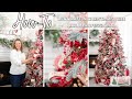 2023 Christmas Tree Decorating Tutorial //Red & White Christmas Decor