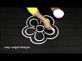 Download How to draw a simle flower rangoli || free hand designs || latest kolam muggulu mp4 3gp mp3 videos - waplic