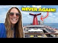6 things I'll NEVER do on a Carnival cruise again!