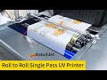 roll to roll printing machine, single pass digital printer