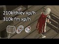 210k Thieving & 310k Firemaking xp/h - Stealing Booty From Piscarilius Houses