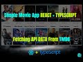 Creating Simple Dynamic Movie App | React + Typescript | Fetching Movies From TMDB Beginner Tutorial
