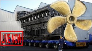 Big Biggest Mega Machines Diesel Engine Industrial, Hypnotic Video Latest Propeller Manufactu #SON