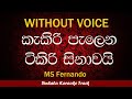 Kakiri Palena Tikiri Sinawai | Sinhala Karaoke Songs Without Voice | Famous##