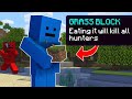 Minecraft Manhunt, But You Can Eat Blocks...