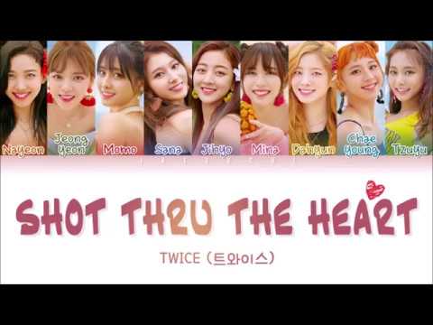 Download TWICE (트와이스) - SHOT THRU THE HEART (Color Coded Lyrics EngRomHan가사) free