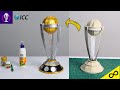 DIY ICC Men’s Cricket World Cup trophy ( क्रिकेट  वर्ल्ड कप ट्रॉफी कैसे बनाएं