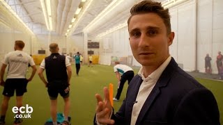 James Taylor behind the scenes at England cricket net session