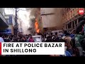 Fire breaks out at Thana Road area of Police Bazar in Shillong