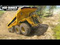 Spintires: MudRunner - Monster Dump Truck Drives Out Of a Big Hole
