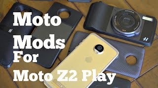 Moto Mods for Moto Z2 Play - Hands-on Overview