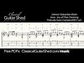 JS Bach: Jesu Joy of Mans Desiring - Free sheet music and TABS for classical guitar
