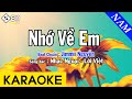 Karaoke Nhớ Về Em Tone Nam Nhạc Sống - Beat Chuẩn Jimmii Nguyễn