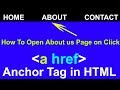 14. How to link pages in HTML, Anchor Tag in HTML by cyber warriors