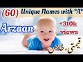 (60) Unique & Modern Muslim Names for Boys With letter A|Boys Names with meaning|New & Stylish Names