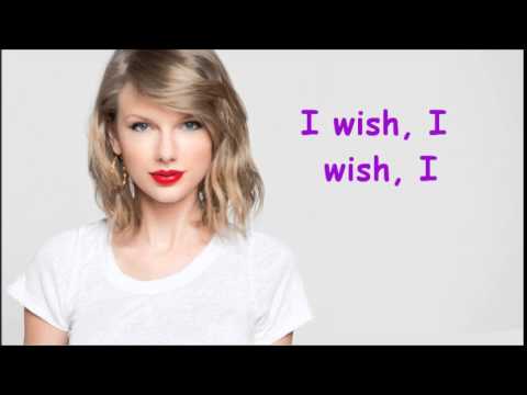 Download Taylor Swift I Wish you Would lyrics free