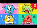 Express your emotions - Happy, Sad, Excited, Bored ! +More Kids songs l ZooZooSong