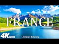 France 4K - Amazing Beautiful Nature Scenery with Piano Relaxing Music - 4K Video Ultra HD