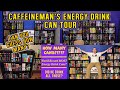 CaffeineMan's Energy Drink Can Tour. How many energy drink cans are there? Is it a World Record?
