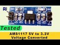 5V to 3.3V Arduino Voltage Converter AMS1117 Tested