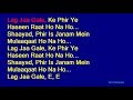 Lag Jaa Gale - Lata Mangeshkar Hindi Full Karaoke with Lyrics
