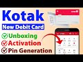 kotak debit card activation online | Kotak debit card pin generation | Kotak 300 gift voucher