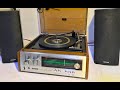 SONY HP-161 Music Center Stereo w/Serviced 3 Speed BSR C123 Multiplay Stacking Record Changer&SPKRS