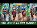 Tribal Chic: Plus Size Indian Wild Beauty Lookbook | AI Model Photoshoot
