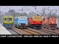[15 in 1] Crazy Light Locomotives of INDIAN RAILWAYS | WDG 6G, WDM 3A, WAG-7, WDG 4, WAG-9, WDG 4G
