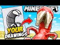 I Made YOUR Drawings into MINECRAFT Mobs!