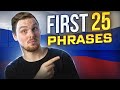 Russian Language - Lesson 1 | YOUR FIRST 25 PHRASES for absolute beginners